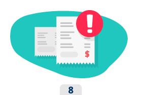 teal flat icon of a checklist clipboard